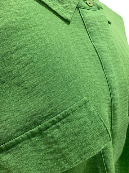 Size XXL Simply Vera Wang Womens Spring Green 1/2 Button Up Shirt Textured