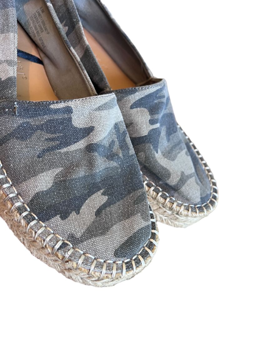 8.5 Splendid Laney Sage Camo Platform Espadrille Normcore Gorpcore Shoes