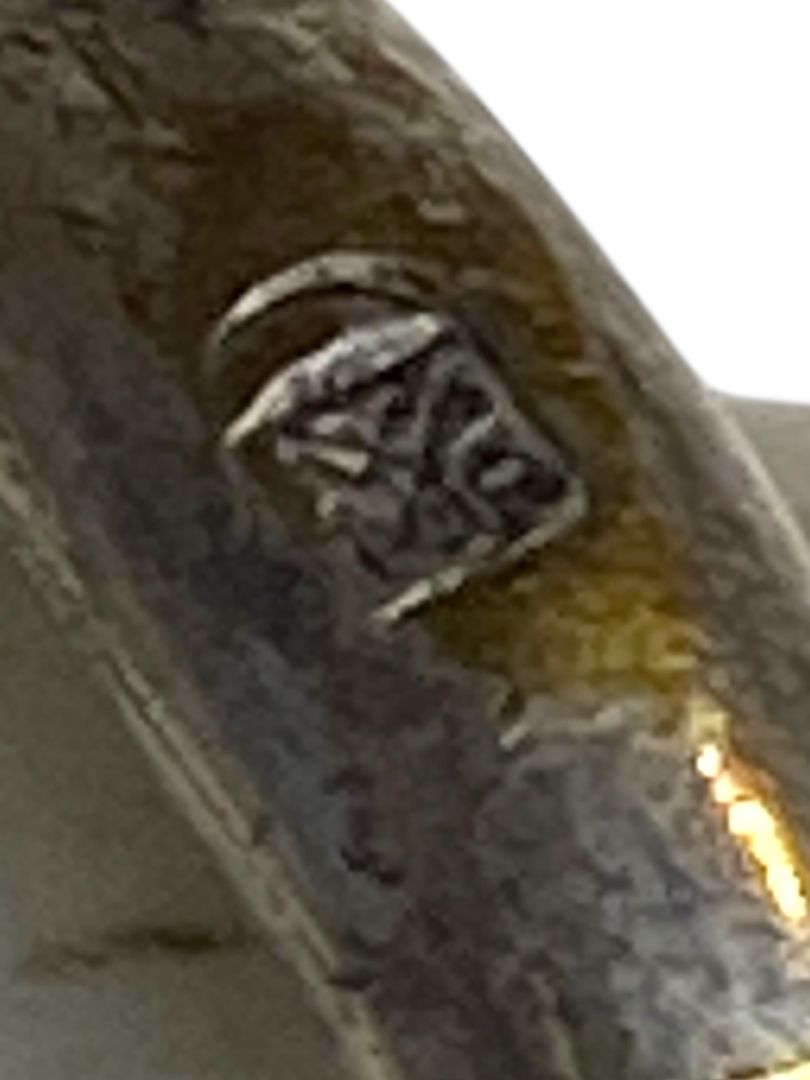 1930s WMF Silverplate Decorative Bell Rattle 2.5" Girl Greyhound Double Sided