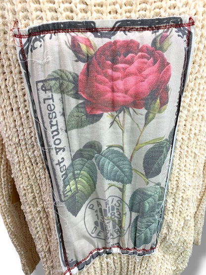 Medium The Nu Vintage Womens New Cardigan Sweater Soft Chenille