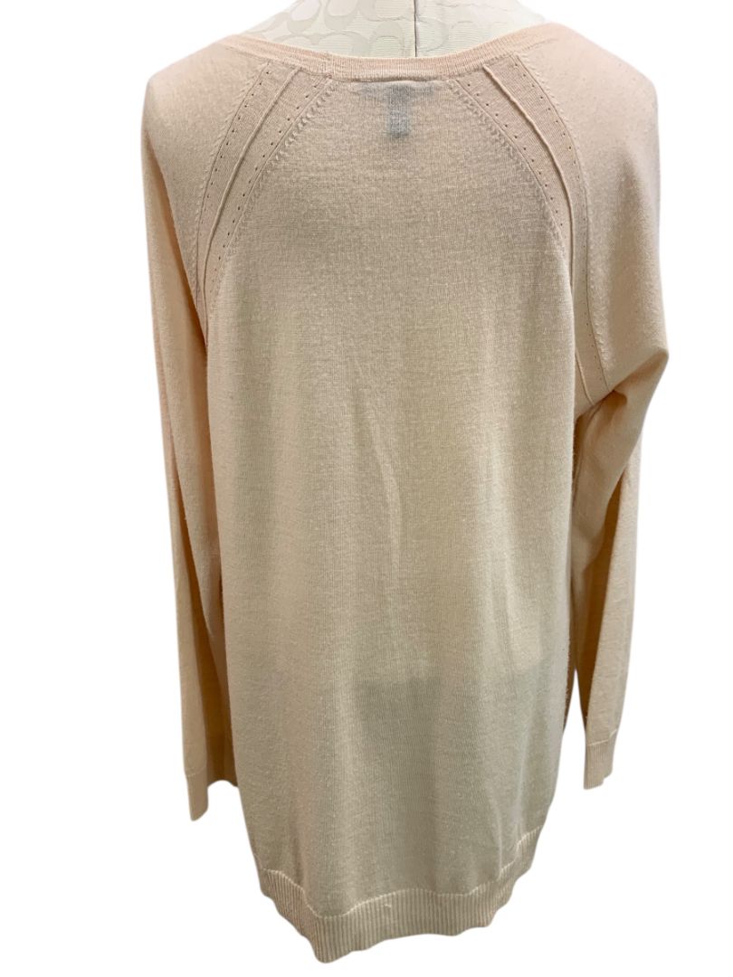 Size XL Eileen Fisher Womens Italian Yarn Sweater Beige Lightweight