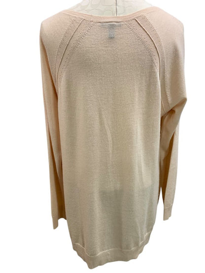Size XL Eileen Fisher Womens Italian Yarn Sweater Beige Lightweight