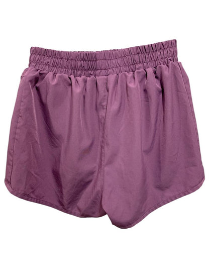 Size 6 Sunzel Purple Womens Running Shorts Undershorts Zip Pocket