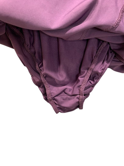 Size 6 Sunzel Purple Womens Running Shorts Undershorts Zip Pocket