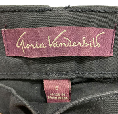 Size 6 Gloria Vanderbilt Womens Pull on Navy Blue Pants