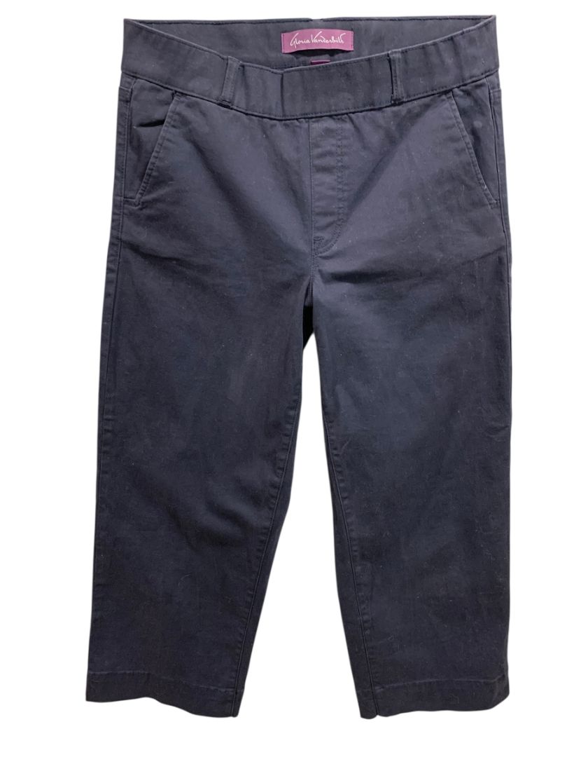 Size 6 Gloria Vanderbilt Womens Pull on Navy Blue Pants