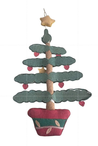 Christmas Tree Scandinavian style Tree Shaped Ornament 5.5”