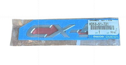 MAZDA CX-5 REAR EMBLEM NEW OEM KD53-51-721. 2013-2016