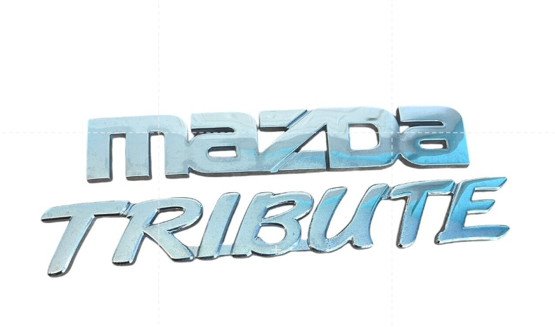 2 Pc Mazda Tribute Emblem Letters Badge Logo Symbol Trunk Gate Rear OEM YS-84