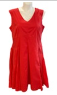 Jessica London Plus Size 18 Red Sleeveless Fit And Flare Party Dress Garden