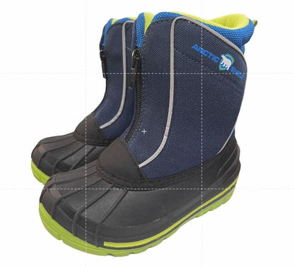 Arctic Shield Boys Waterproof Insulated Blue Warm Winter Snow Boot Youth Size 10