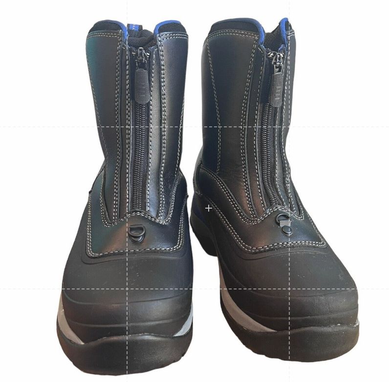 Lands End Waterproof Primaloft Boots Women 7 Boy 6 Leather Rubber Rain Snow