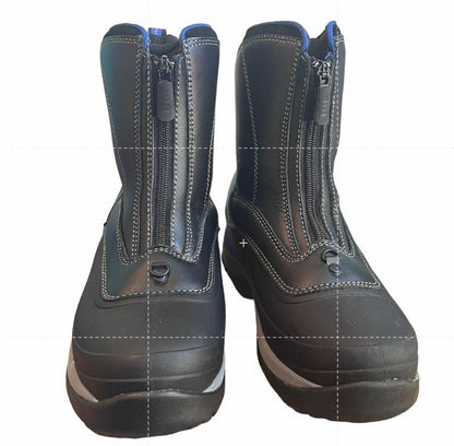 Lands End Waterproof Primaloft Boots Women 7 Boy 6 Leather Rubber Rain Snow