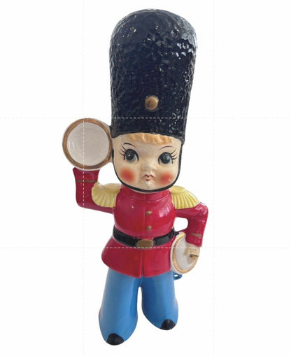 Vintage Mid Century Queens Royal Guard Ceramic Figurine Japan Chalk ware MCM