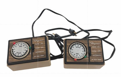 Vintage Ingraham Heavy Duty 24-Hour Multiple Program Appliance Timer Set 2