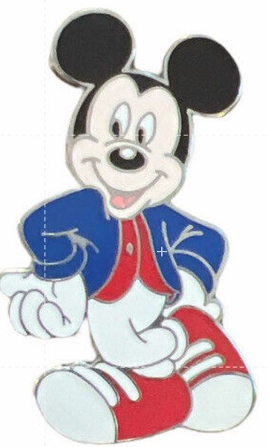 Disney Trading Pin Mickey Mouse Leaning 2008