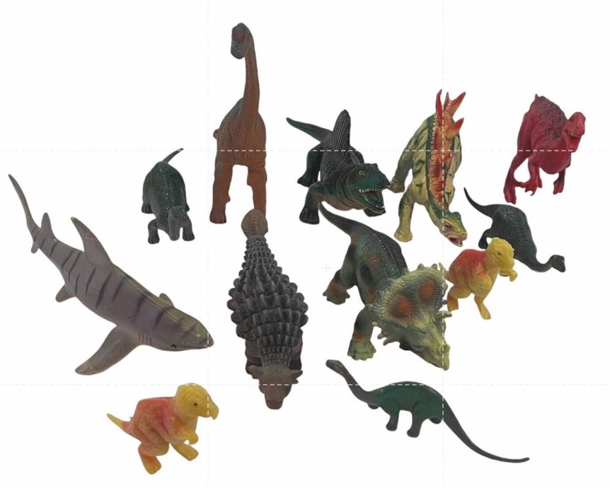 Lot of Miscellaneous Toy Dinosaur Figures medium small rubber plastic