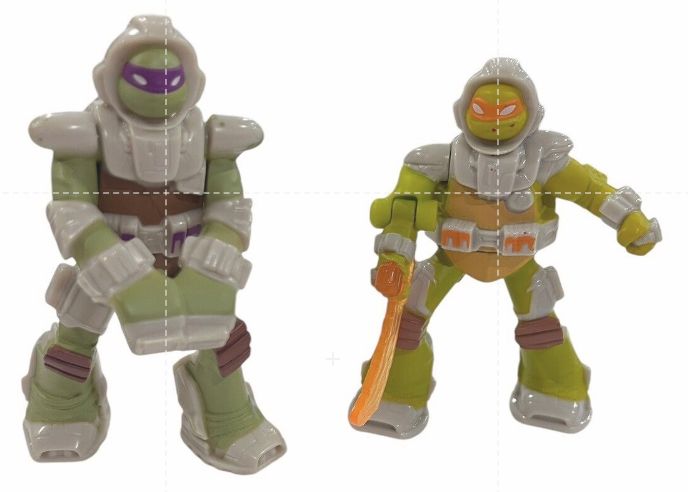 Donatello Michelangelo Figures Teenage Mutant Ninja Turtles 2016 McDonalds Toy