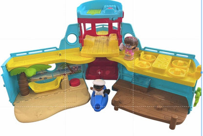 Fisher Price Little People Friendship Cruise Ship W/ Lights & Sound Tested Works