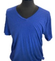 Size XL Men’s Banana Republic Bright Blue Solid Shirt V Neck T-Shirt