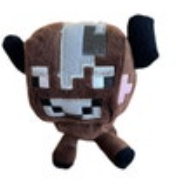 Minecraft Plush Cow Steak Stuffed Animal 2014 4”