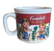 Vintage Campbell’s Soup Mug 14oz By Westwood 1998 ceramic mug kids in garden