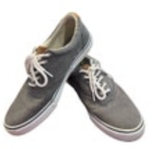 Size 11.5 Sperry Top Sider Mens Striper Ii Gray Fashion Sneaker L17-61790