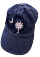 VIV & LOU South Carolina Palmetto Moon Youth Cap Hat Blue Pink