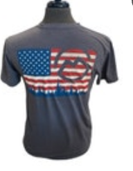 Size Medium Magellan Mens T Shirt Blue American Flag USA Top