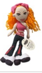 Angelz Fifi "I Love to Party" 16" Collectible Stuffed Doll NWT Pink 70’s Outfit