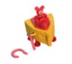 Vintage Sweet Secrets Galoob Dangles Cheese Spaceship Car Bear Charm 1980s