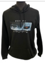 Size 3X Tokyo Ghoul Kaneki Ken Anime Hoodie Pullover Hooded Sweatshirt
