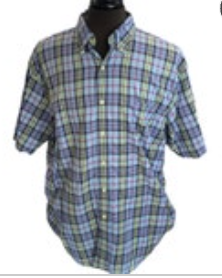 Austin Reed London Men Sz XL Extra Large Shirt Short Sleeve Button Down Plaid