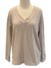 Size Small Orvis Women's Beige Crewneck Cozy Pullover Sweatshirt NWT Long Sleeve