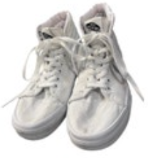 Vans Shoes Womens 8.5 Old Skool High Top Skate Sneakers White Canvas Lace Up