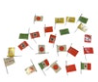 WW2 Nations At War Game Flag Games Counters Lot Vintage 23 Pieces