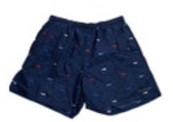 Size L Columbia Omni-Shade Shark Drawstring Water Shorts Blue Men Swim Trunks
