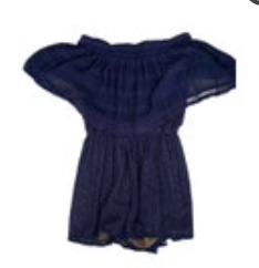 Size Small Anthropologie Ranna Gill Eyelet Off-The-Shoulder Romper Broderie