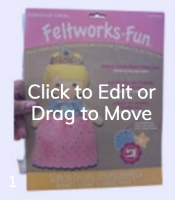 Blonde Princess Doll Feltworks Fun Embroidery Kit by Dimensions NEW Sealed Kids