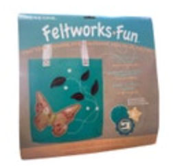 Butterfly Tote Bag Feltworks Fun Embroidery Kit by Dimensions NEW Sealed Kids