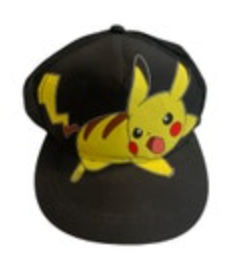 Youth Pokemon Golf Hat Black Adjustable Snap Back Ball Cap New