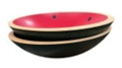 CWP Wayland NY. Hand Turned Wooden Bowl Watermelon Handpainted 9.5” Set Of 2