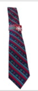 Hallmark Holiday Traditions Christmas Presents Striped Tie Novelty Necktie New