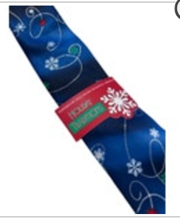 Hallmark Holiday Traditions Christmas Tie Snowflakes Whimsy Novelty Necktie New