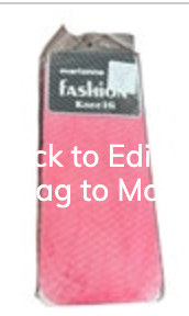 Copied - Marianne Fashion Knee Hi Pantyhose Sheer All Over Checks Coral