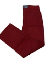 Cremieux Chino Pants Mens 33x32 Madison Comfort Stretch Fit NWT Red Burgundy