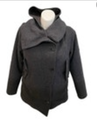 Size Large Burton DryRide Women WB Stevie Jacket Wool Grey Hood Classic