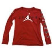 10-12 Year Youth Nike Air Jordan Long Sleeve Shirt Graphic Sleeves Red