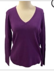 NEW Chico's Women’s Purple Silk Nylon Rayon Cardigan Sweater Size 2 Large