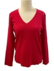 NEW Chico's Women’s Pink- Red Silk Nylon Rayon Cardigan Sweater Size 2 Large